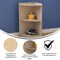 Flash Furniture Bright Beginnings 2 Tier Wooden Classroom Corner Storage Unit w/Rounded Front Edges, Kid Safe, Natural MK-KE24022-GG - alternate 4